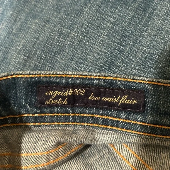 Citizens Of Humanity Ingrid Stretch Jeans Flared Blue Low Waist Womens Sz 31x30 - Picture 6 of 8